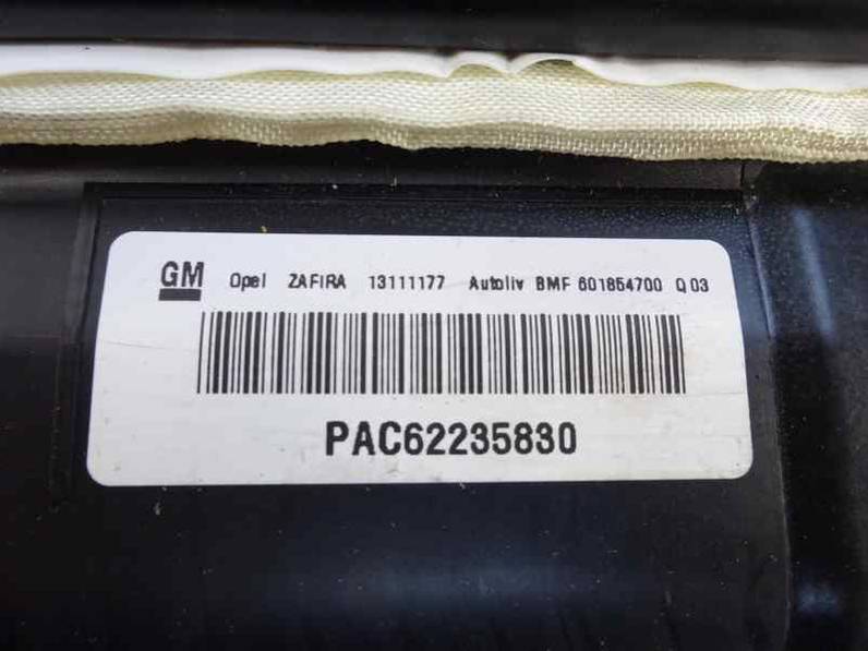 AIRBAG DELANTERO DERECHO OPEL ZAFIRA B 2006 1.8 (120 CV)