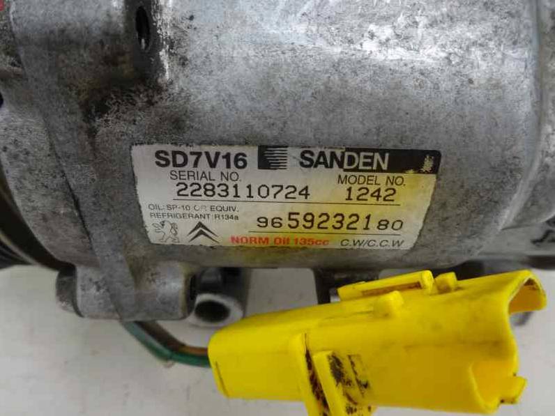 COMPRESOR AIRE ACONDICIONADO CITROEN XSARA PICASSO 2008 1.6 HDI (109 CV)