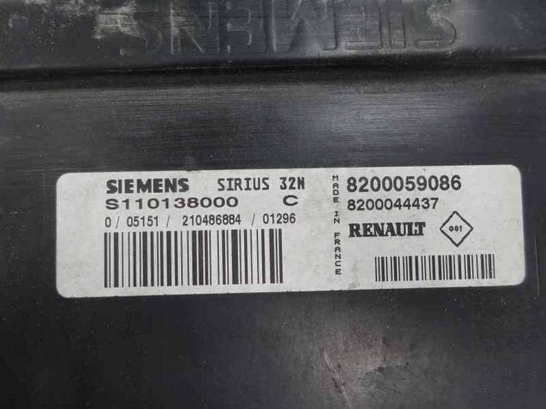 CENTRALITA MOTOR UCE RENAULT MEGANE I FASE 2 CLASSIC 2001 1.4 16V (95 CV)