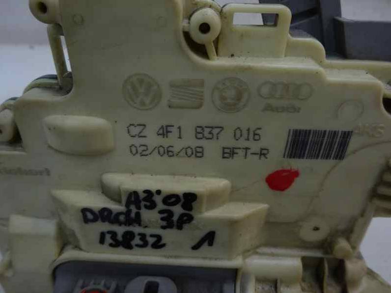 CERRADURA PUERTA DELANTERA DERECHA AUDI A3 2008 1.9 TDI (105 CV)