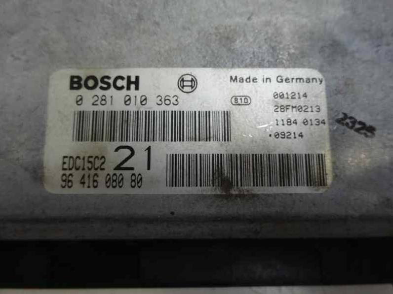 CENTRALITA MOTOR UCE PEUGEOT 406 BERLINA 2001 2.0 HDI (109 CV)