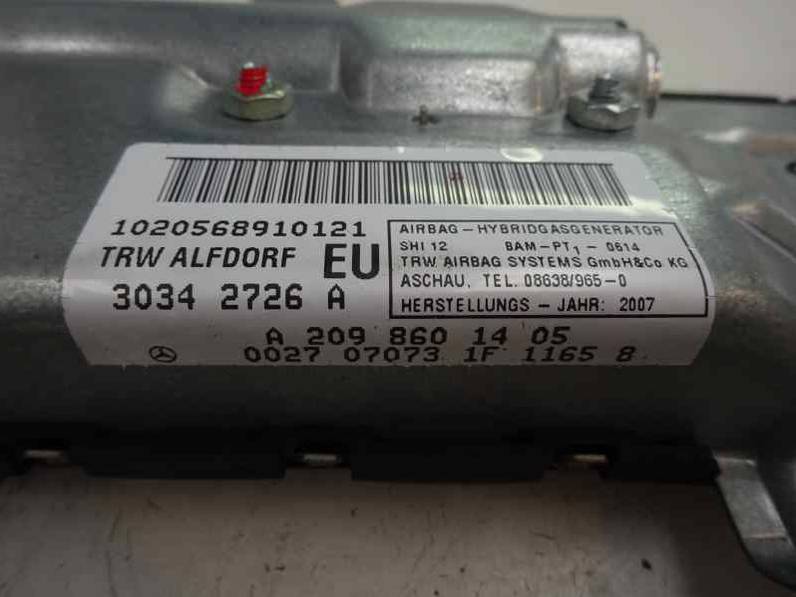 AIRBAG DELANTERO DERECHO MERCEDES CLASE CLK COUPE 2008 2.2 CDI (150 CV)