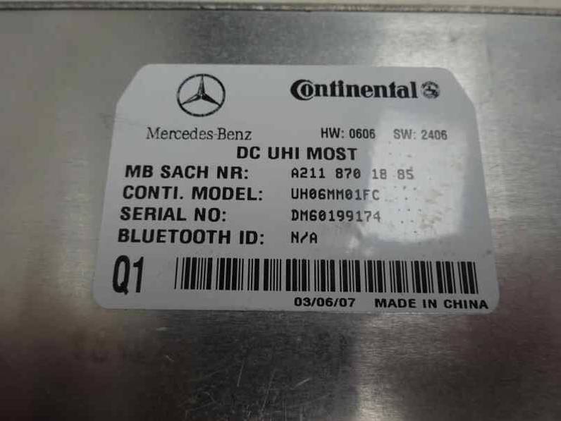 MODULO ELECTRONICO MERCEDES CLASE CLK COUPE 2008 2.2 CDI (150 CV)