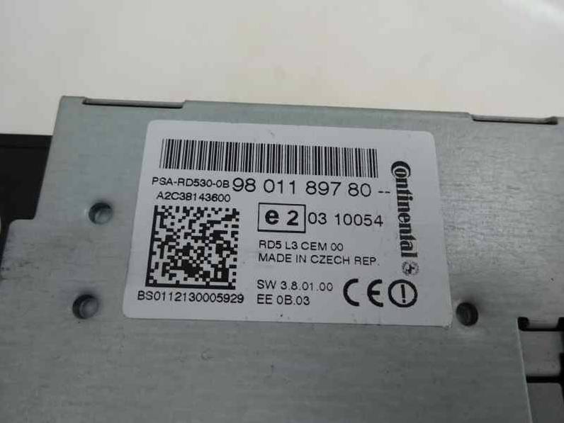 SISTEMA AUDIO RADIO CD CITROEN C4 LIM 2012 1.6 HDI FAP (92 CV)