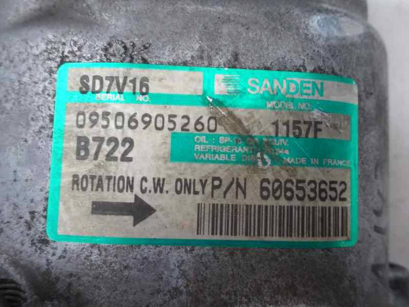 COMPRESOR AIRE ACONDICIONADO ALFA ROMEO 147 2002 1.9 JTD (116 CV)