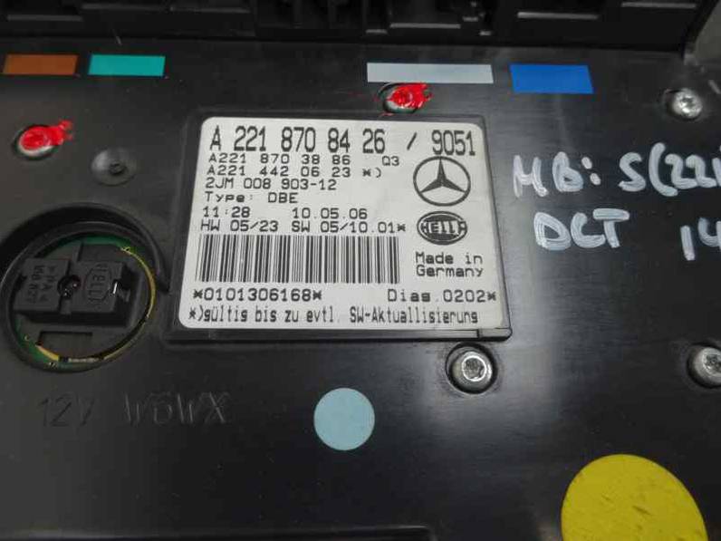 LUZ INTERIOR MERCEDES CLASE S BERLINA 2006 3.0 CDI (235 CV)