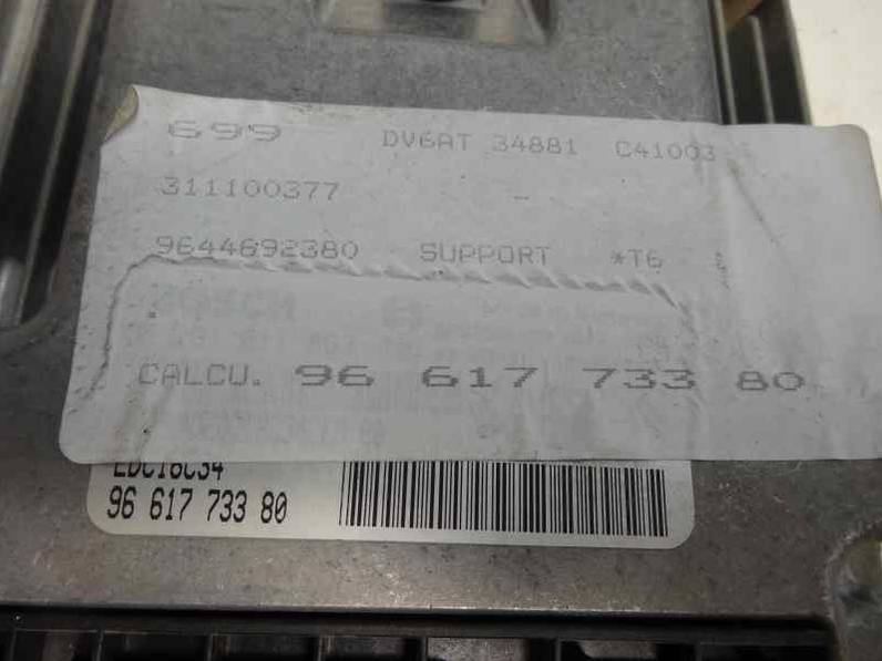 CENTRALITA MOTOR UCE PEUGEOT 307 BERLINA 2006 1.6 16V HDI (90 CV)