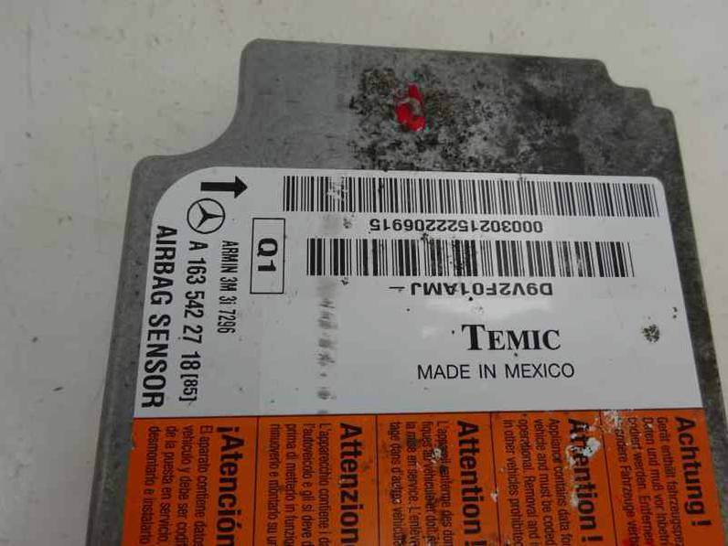 CENTRALITA AIRBAG MERCEDES CLASE M 2003 4.0 CDI 32V (250 CV)