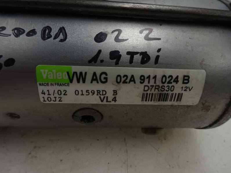 MOTOR ARRANQUE SEAT CORDOBA BERLINA 2002 1.9 TDI (101 CV)