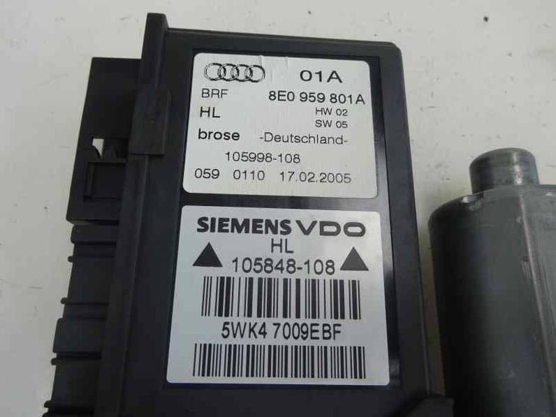 MOTOR ELEVALUNAS TRASERO IZQUIERDO AUDI A4 BERLINA 2005 2.0 TDI (140 CV)