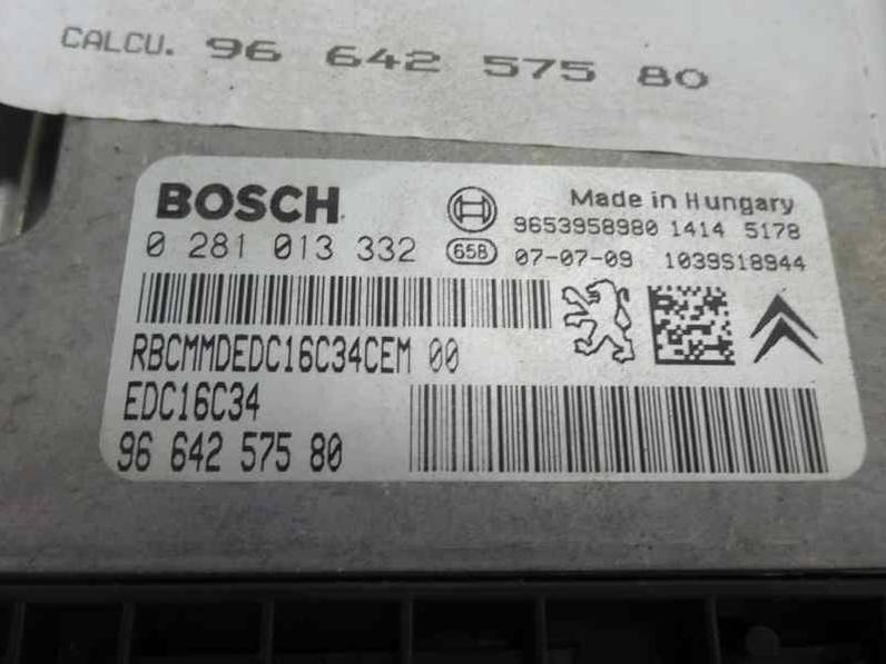 CENTRALITA MOTOR UCE CITROEN C4 COUPE 2007 1.6 16V HDI (90 CV)