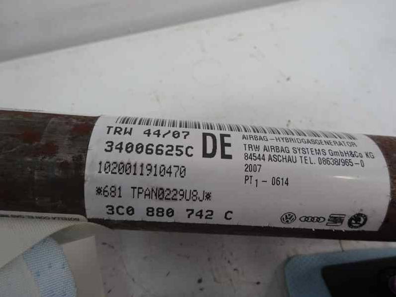 AIRBAG CORTINA DELANTERO DERECHO VOLKSWAGEN PASSAT VARIANT 2007 2.0 TDI (140 CV)