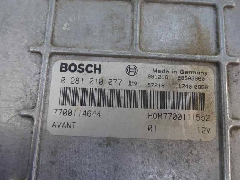 CENTRALITA MOTOR UCE RENAULT SCENIC 2000 1.9 DTI D (98 CV)