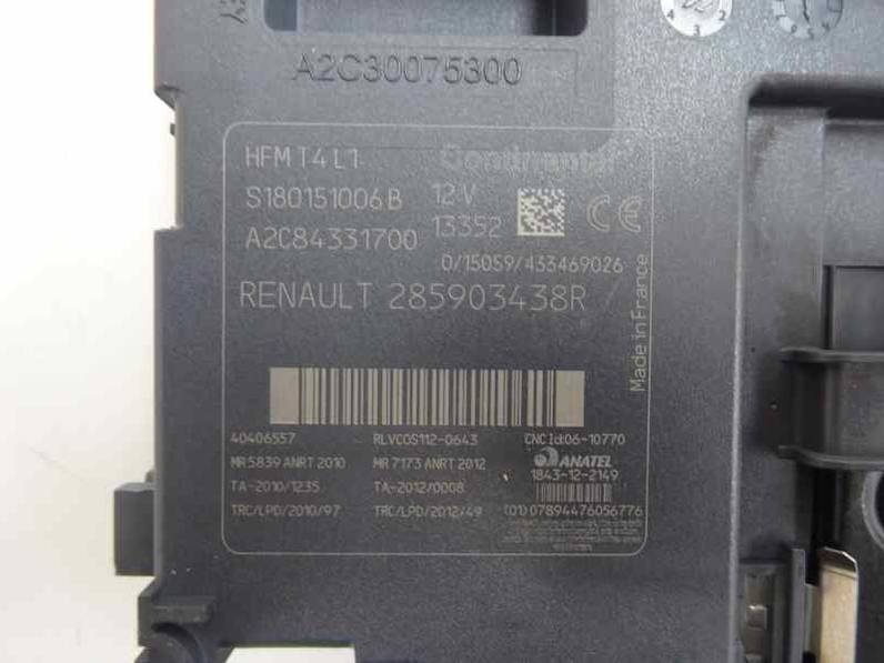 CONMUTADOR DE ARRANQUE RENAULT CLIO IV 2014 1.5 DCI D FAP (75 CV)