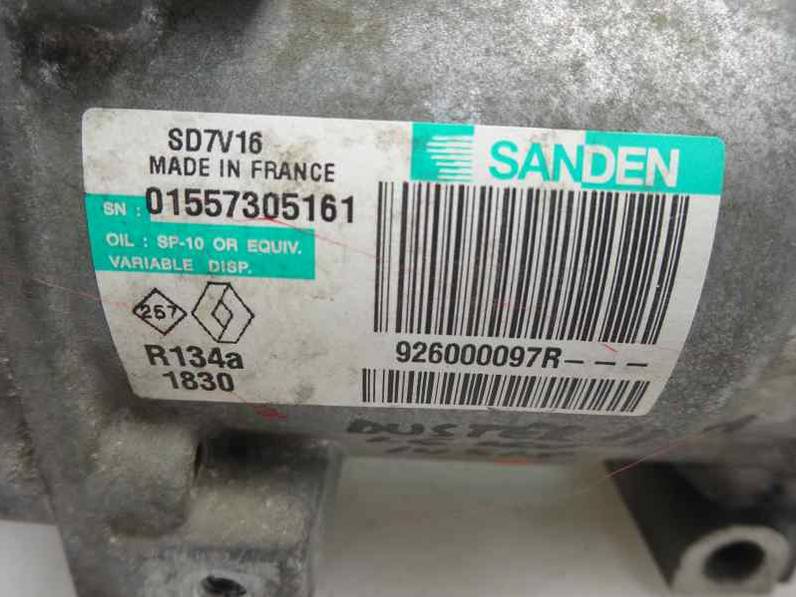 COMPRESOR AIRE ACONDICIONADO DACIA DUSTER 2011 1.6 16V (105 CV)