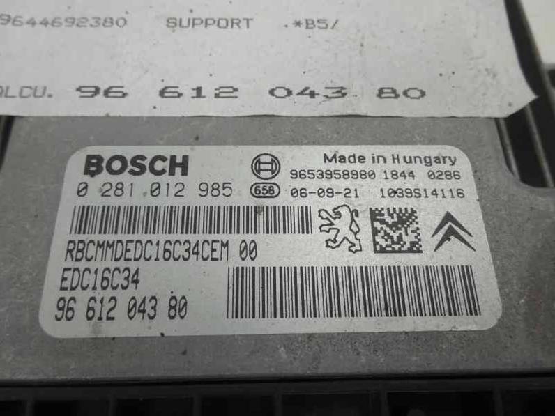 CENTRALITA MOTOR UCE CITROEN C4 COUPE 2006 1.6 HDI (109 CV)