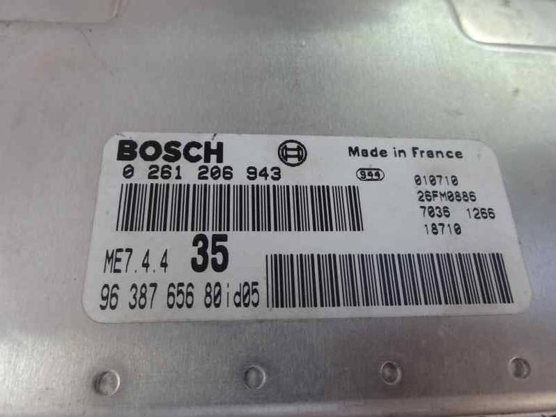 CENTRALITA MOTOR UCE PEUGEOT 307 2001 1.6 16V (109 CV)