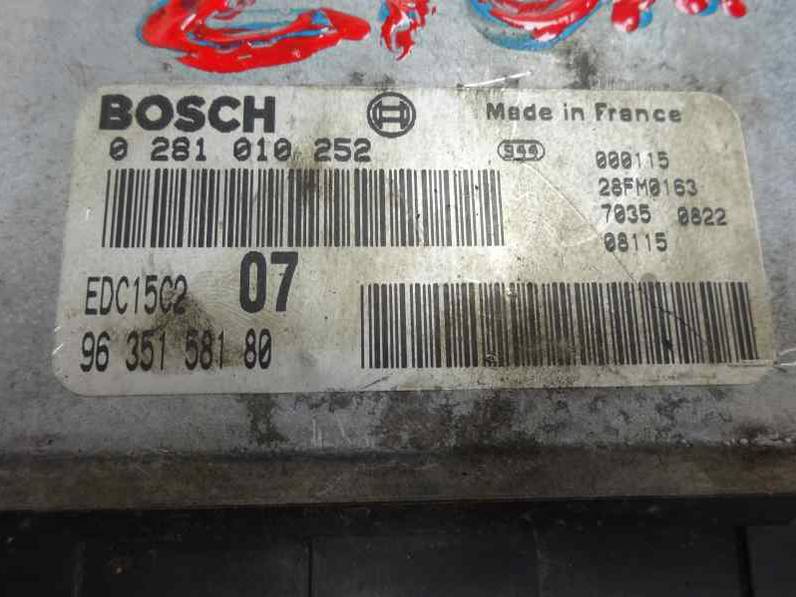 CENTRALITA MOTOR UCE PEUGEOT 406 BERLINA 2001 2.0 HDI (90 CV)