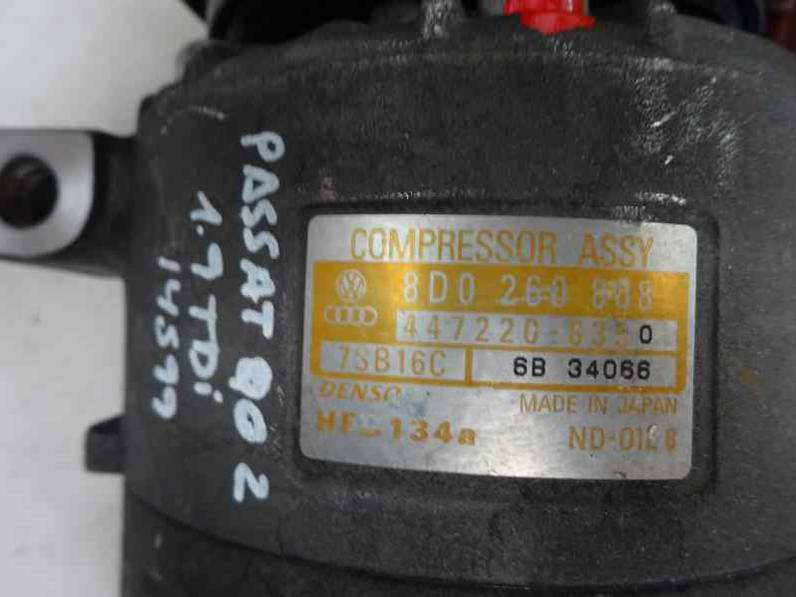COMPRESOR AIRE ACONDICIONADO VOLKSWAGEN PASSAT BERLINA 2000 1.9 TDI (131 CV)