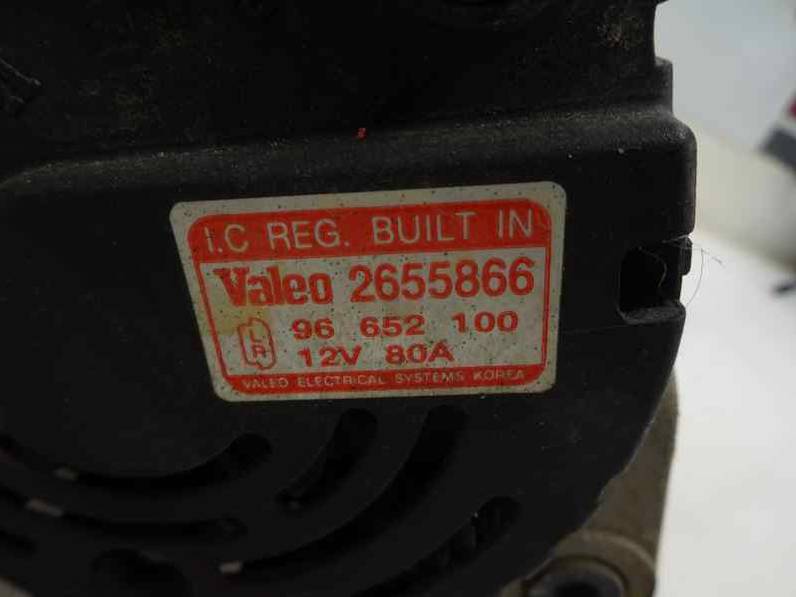 ALTERNADOR CHEVROLET KALOS 2008 1.2 (72 CV)