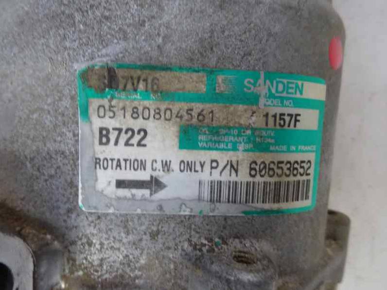 COMPRESOR AIRE ACONDICIONADO ALFA ROMEO 147 2005 1.9 JTD (101 CV)