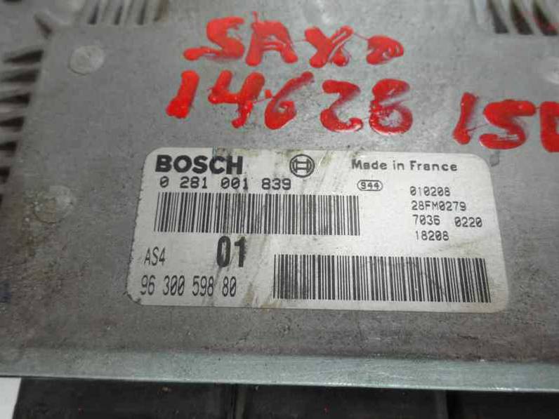 CENTRALITA MOTOR UCE CITROEN SAXO 2001 1.5 D (57 CV)