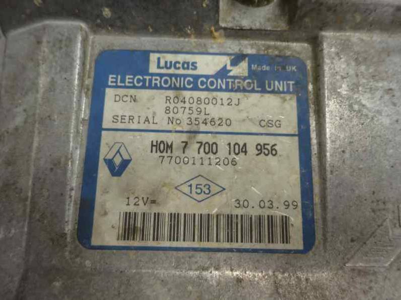 CENTRALITA MOTOR UCE RENAULT KANGOO 1999 1.9 D (64 CV)