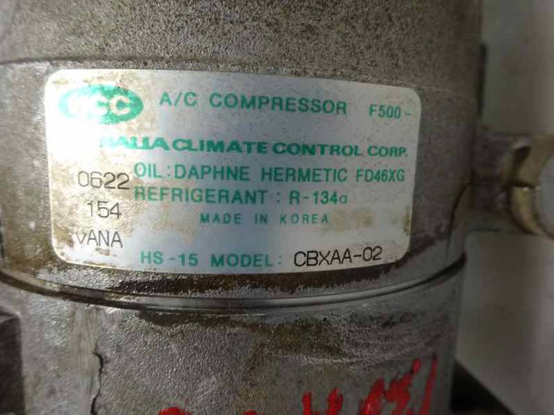 COMPRESOR AIRE ACONDICIONADO HYUNDAI ACCENT 2000 1.3 (86 CV)