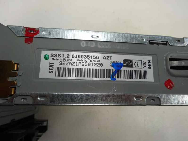 SISTEMA AUDIO RADIO CD SEAT IBIZA SC 2014 1.2 12V (69 CV)