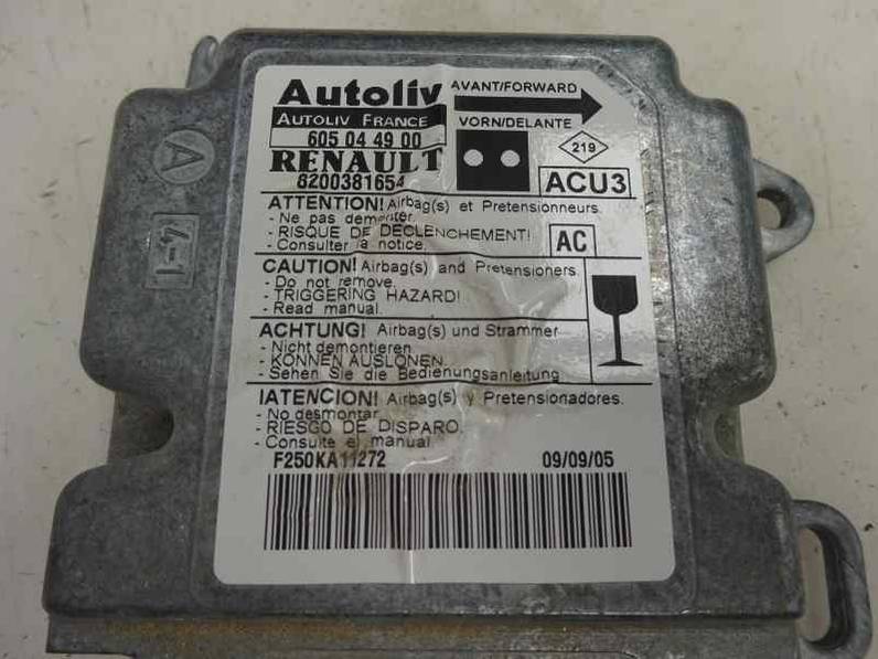 CENTRALITA AIRBAG RENAULT KANGOO 2005 1.5 DCI D (65 CV)
