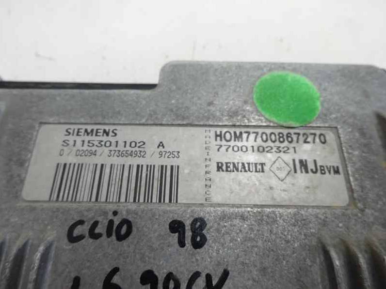 CENTRALITA MOTOR UCE RENAULT CLIO II FASE I 1998 1.6 (90 CV)