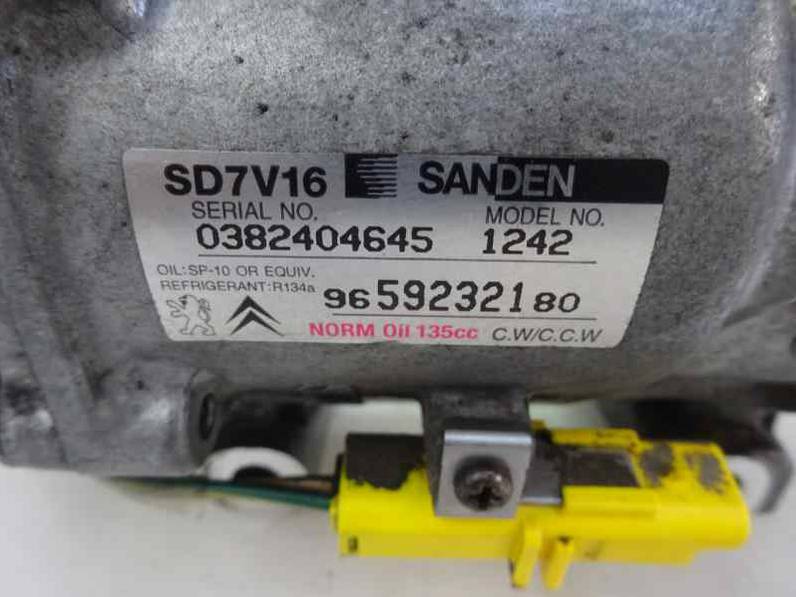 COMPRESOR AIRE ACONDICIONADO CITROEN XSARA PICASSO 2006 1.6 16V HDI FAP (109 CV)