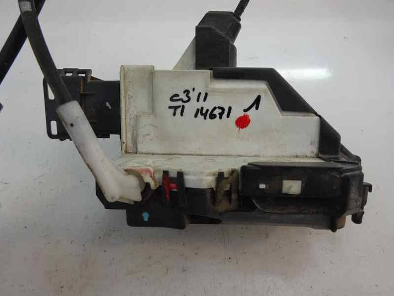 CERRADURA PUERTA TRASERA IZQUIERDA CITROEN C3 2011 1.4 HDI (68 CV)