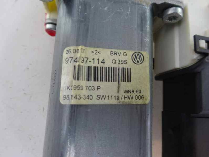 MOTOR ELEVALUNAS TRASERO IZQUIERDO VOLKSWAGEN PASSAT BERLINA 2007 2.0 TDI (140 CV)