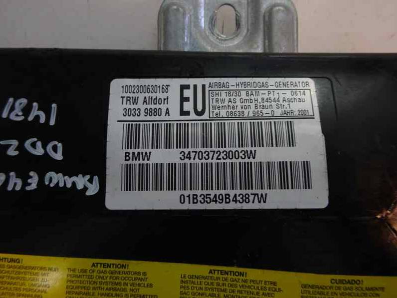AIRBAG DELANTERO DERECHO BMW SERIE 3 BERLINA 2002 2.0 16V D (150 CV)