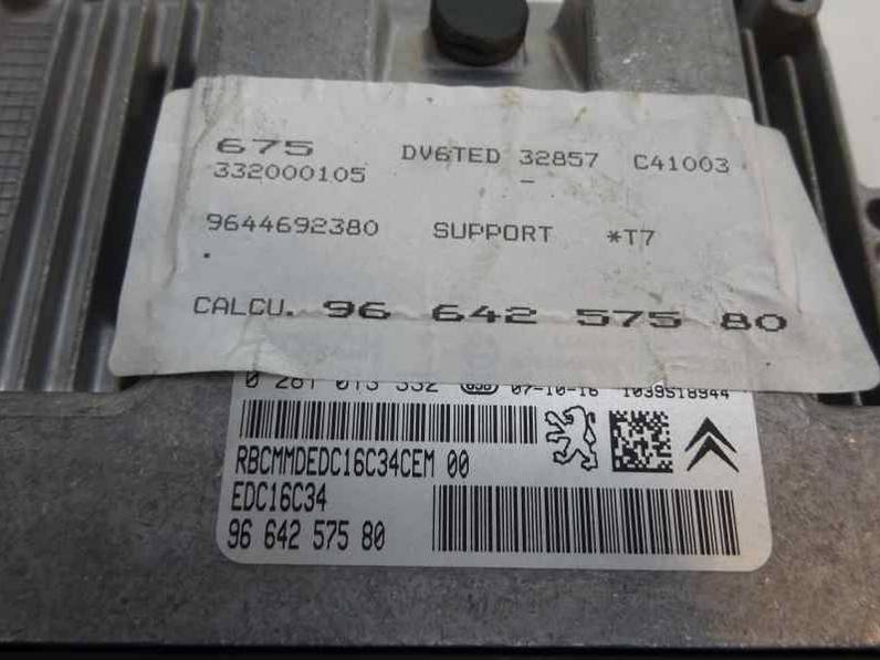 CENTRALITA MOTOR UCE PEUGEOT 308 2008 1.6 HDI FAP (109 CV)