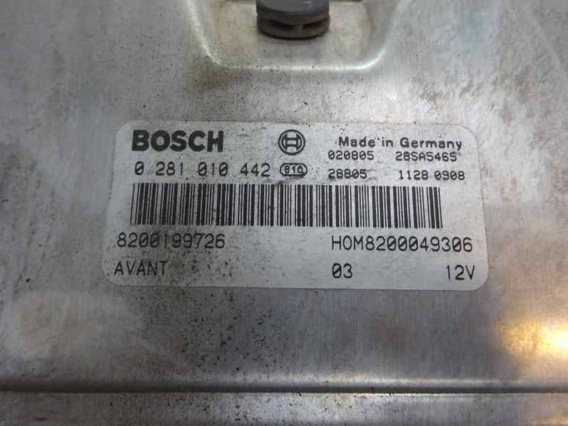 CENTRALITA MOTOR UCE RENAULT MEGANE I FASE 2 BERLINA 2002 1.9 DTI D (80 CV)