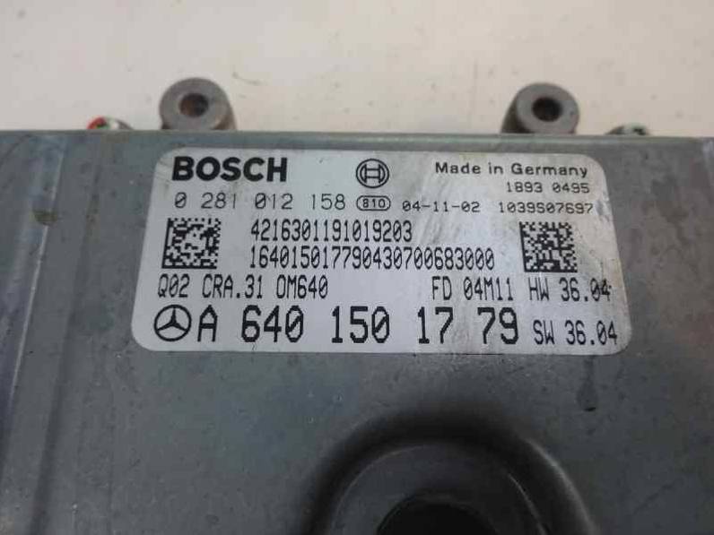 CENTRALITA MOTOR UCE MERCEDES CLASE A 2004 2.0 CDI (82 CV)