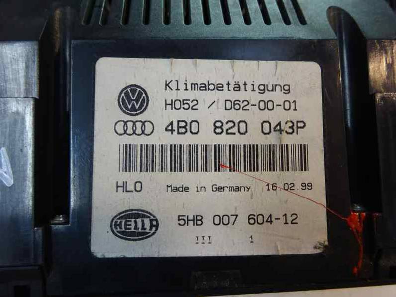 MANDO CLIMATIZADOR AUDI A6 BERLINA 1999 2.5 V6 24V TDI (150 CV)