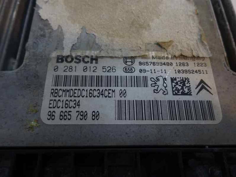 CENTRALITA MOTOR UCE PEUGEOT 206 2010 1.4 HDI (68 CV)