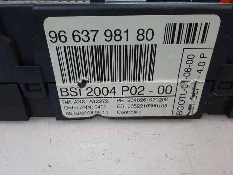 CAJA RELES FUSIBLES PEUGEOT 308 2008 1.6 HDI FAP (109 CV)