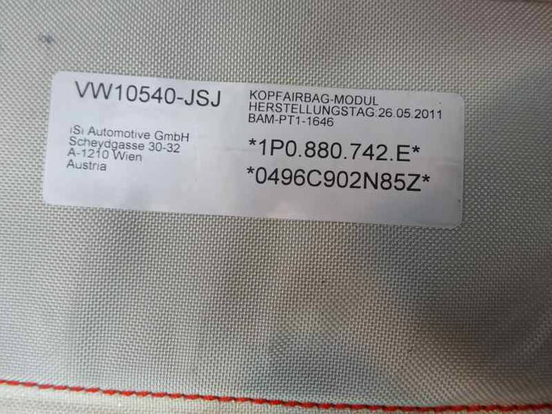 AIRBAG CORTINA DELANTERO DERECHO SEAT LEON 2011 1.6 TDI (105 CV)