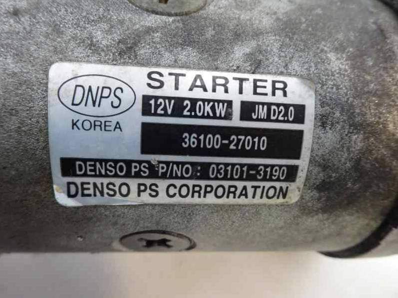 MOTOR ARRANQUE HYUNDAI TUCSON 2006 2.0 CRDI (140 CV)