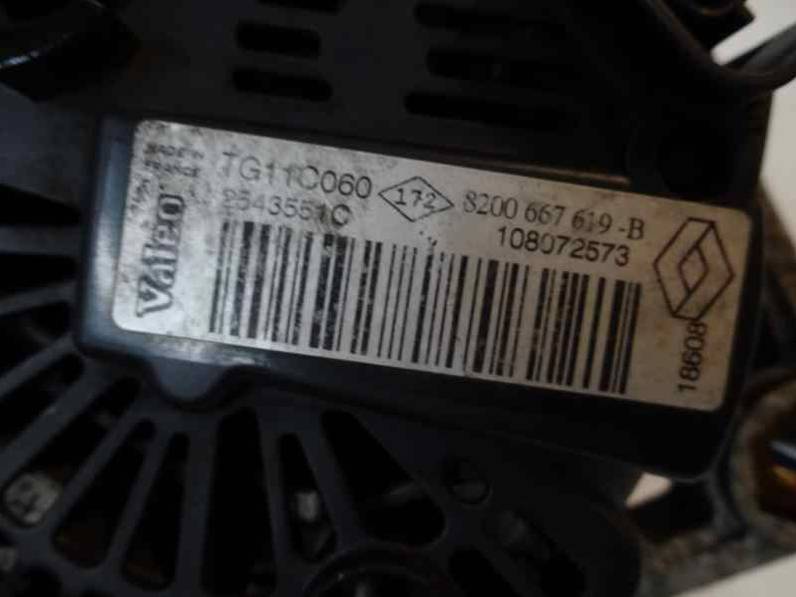 ALTERNADOR RENAULT MEGANE II BERLINA 3P 2008 1.4 16V (98 CV)