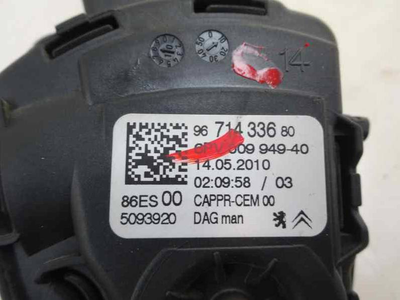 POTENCIOMETRO PEDAL PEUGEOT 207 2011 1.6 HDI FAP (109 CV)