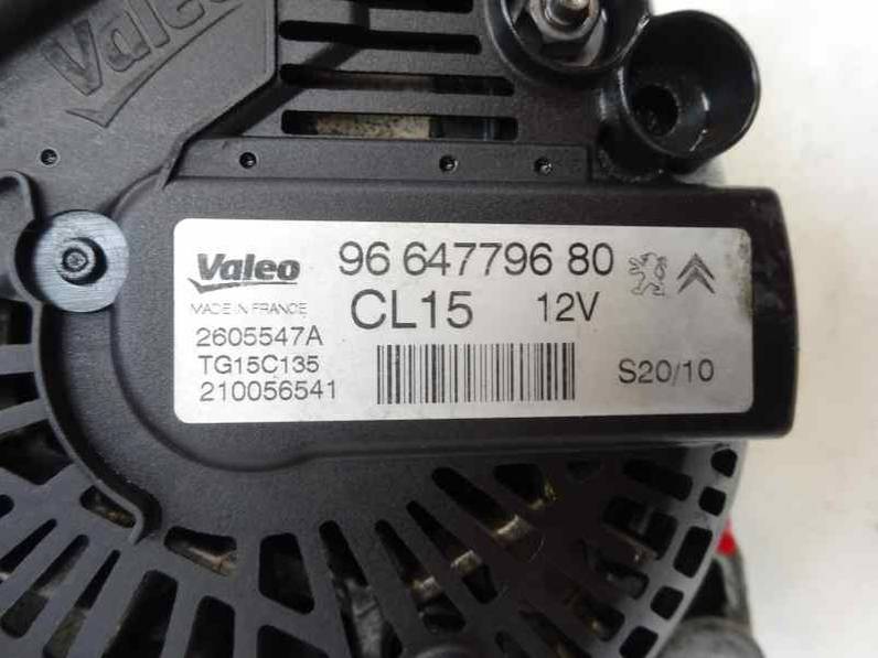 ALTERNADOR PEUGEOT 207 2011 1.6 HDI FAP (109 CV)