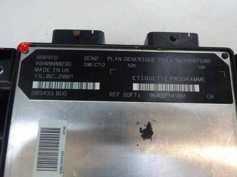 CENTRALITA MOTOR UCE CITROEN XSARA BERLINA 2001 1.9 D (69 CV)