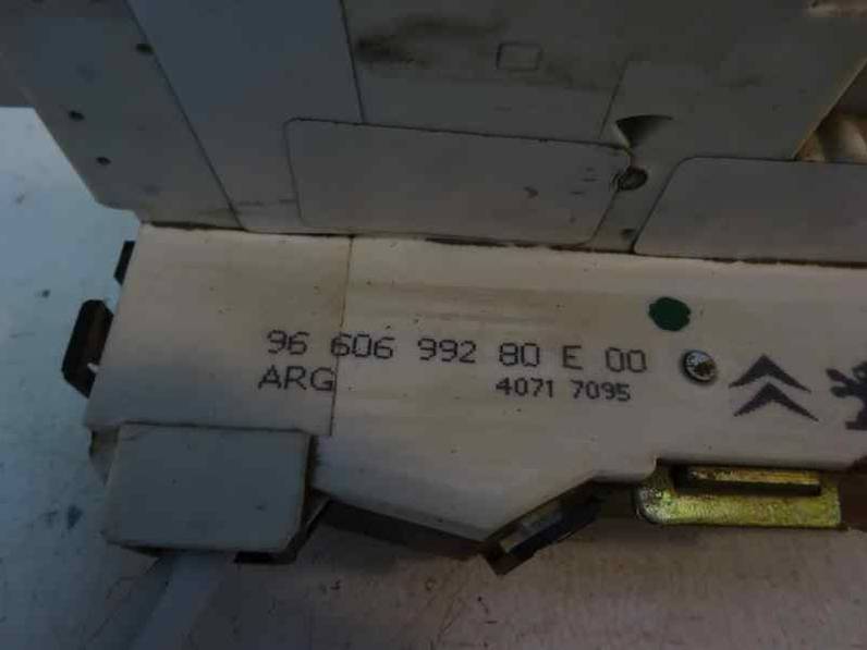 CERRADURA PUERTA TRASERA IZQUIERDA PEUGEOT 407 2005 1.6 HDI (109 CV)