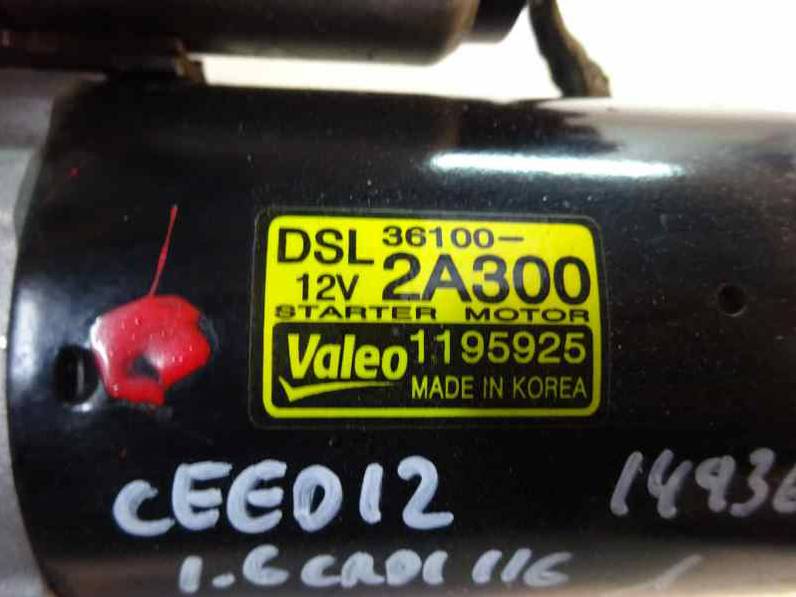 MOTOR ARRANQUE KIA CEE D 2012 1.6 CRDI (116 CV)