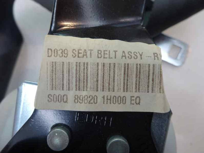 CINTURON SEGURIDAD TRASERO DERECHO KIA CEE D 2012 1.6 CRDI (116 CV)